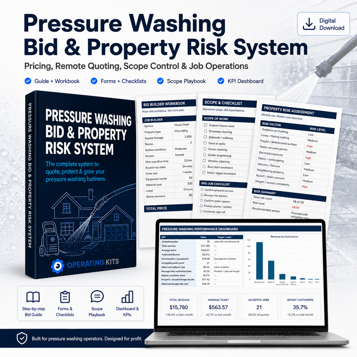 Pressure Washing Bid & Property Risk System