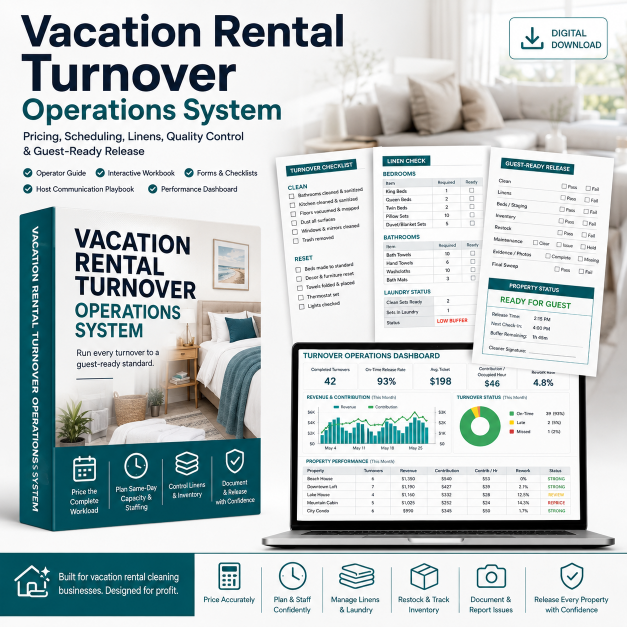 Vacation Rental Turnover Operations System