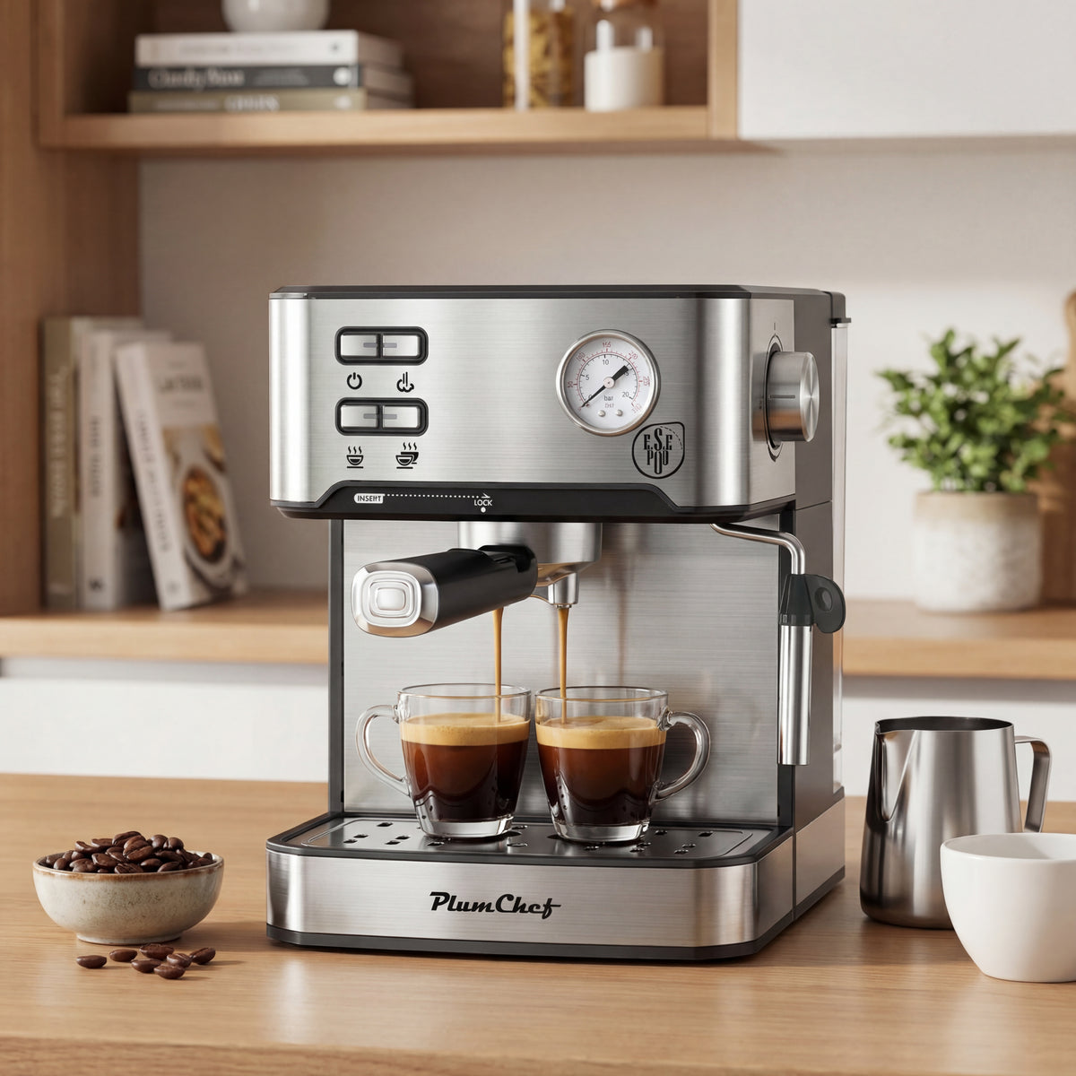 Stainless Steel Espresso Machine