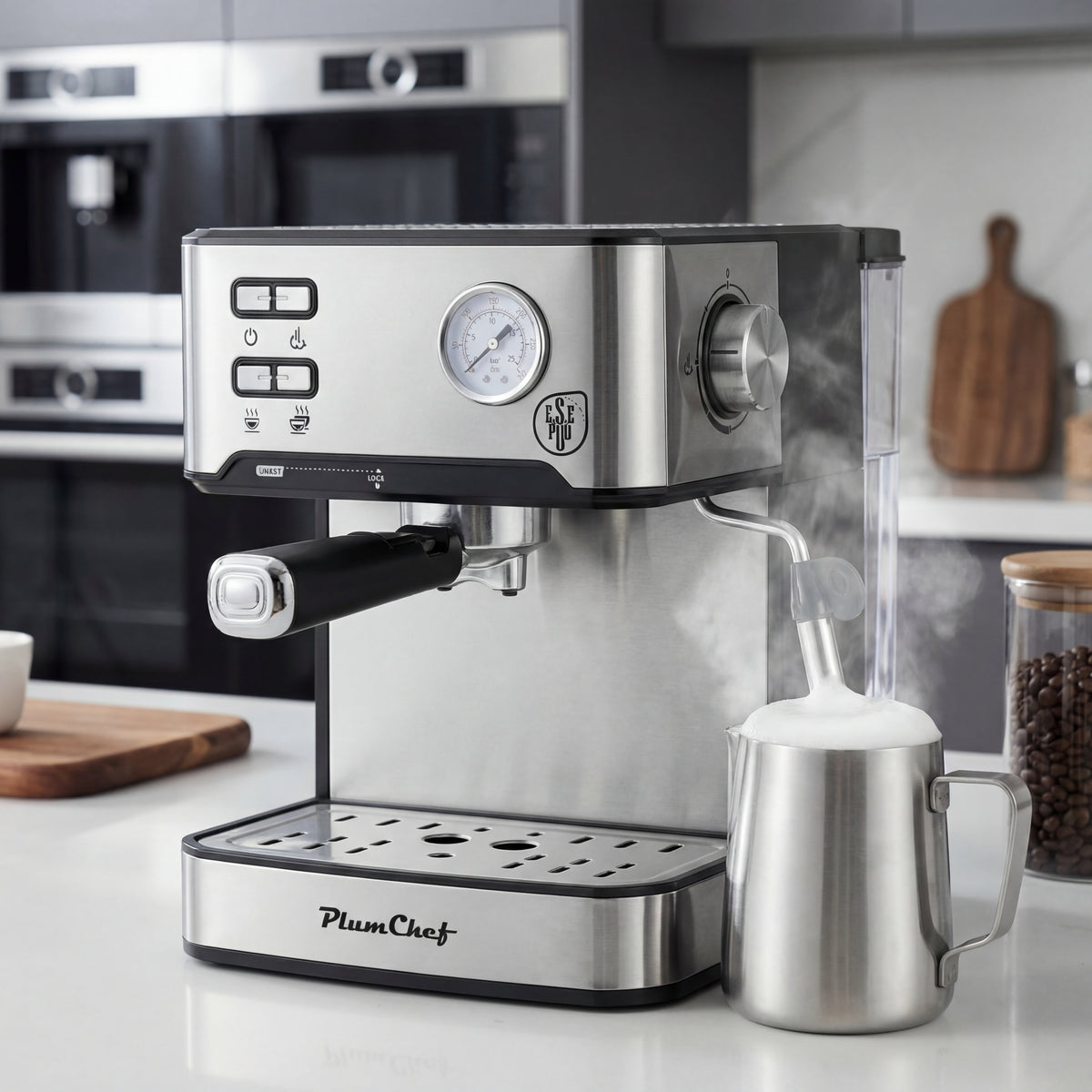 Stainless Steel Espresso Machine